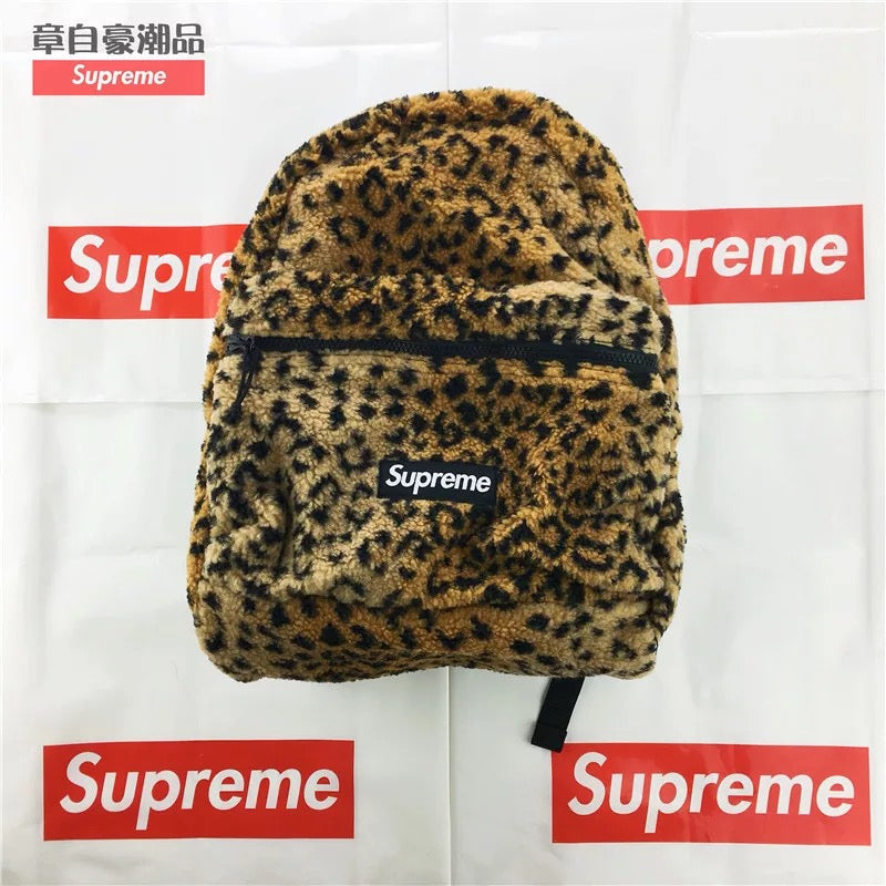 Sup Leopard Fleece 2017FW Backpack