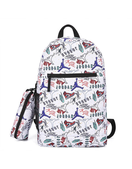 Nike Air Jordan School White Backpack