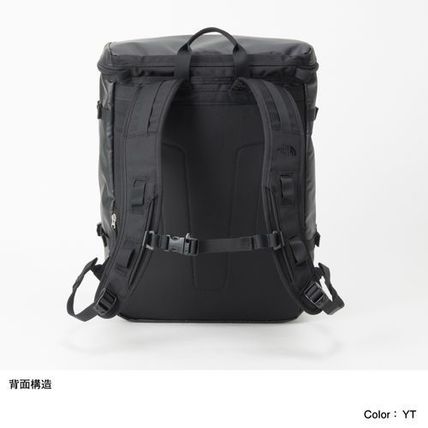 TNFace Courier Black Colorblock Signature Canvas Backpack