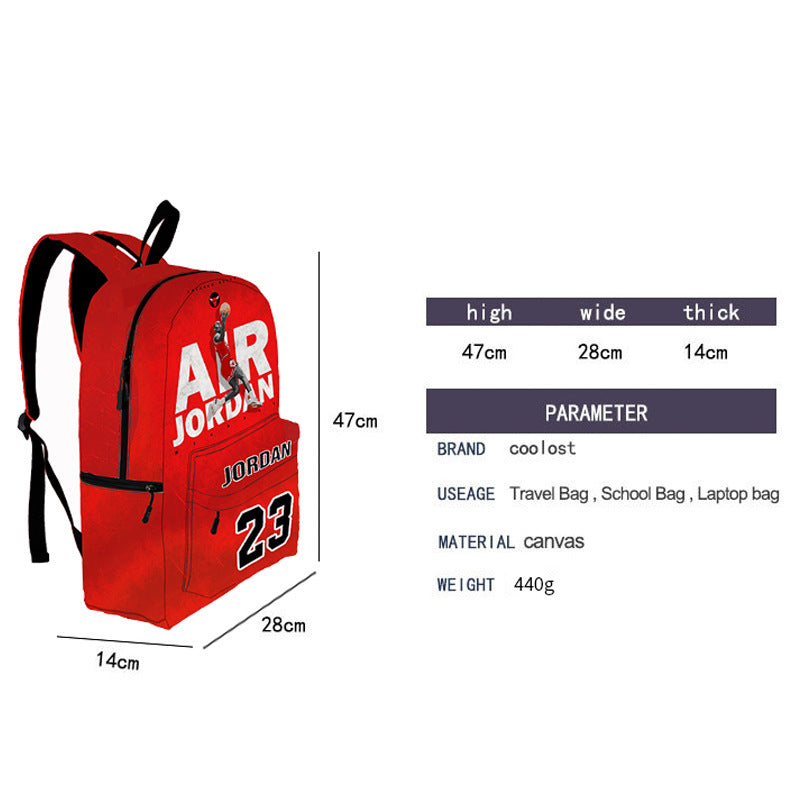 Michael Jordan 23 GOAT School Backpack