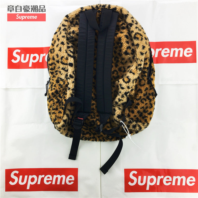 Sup Leopard Fleece 2017FW Backpack