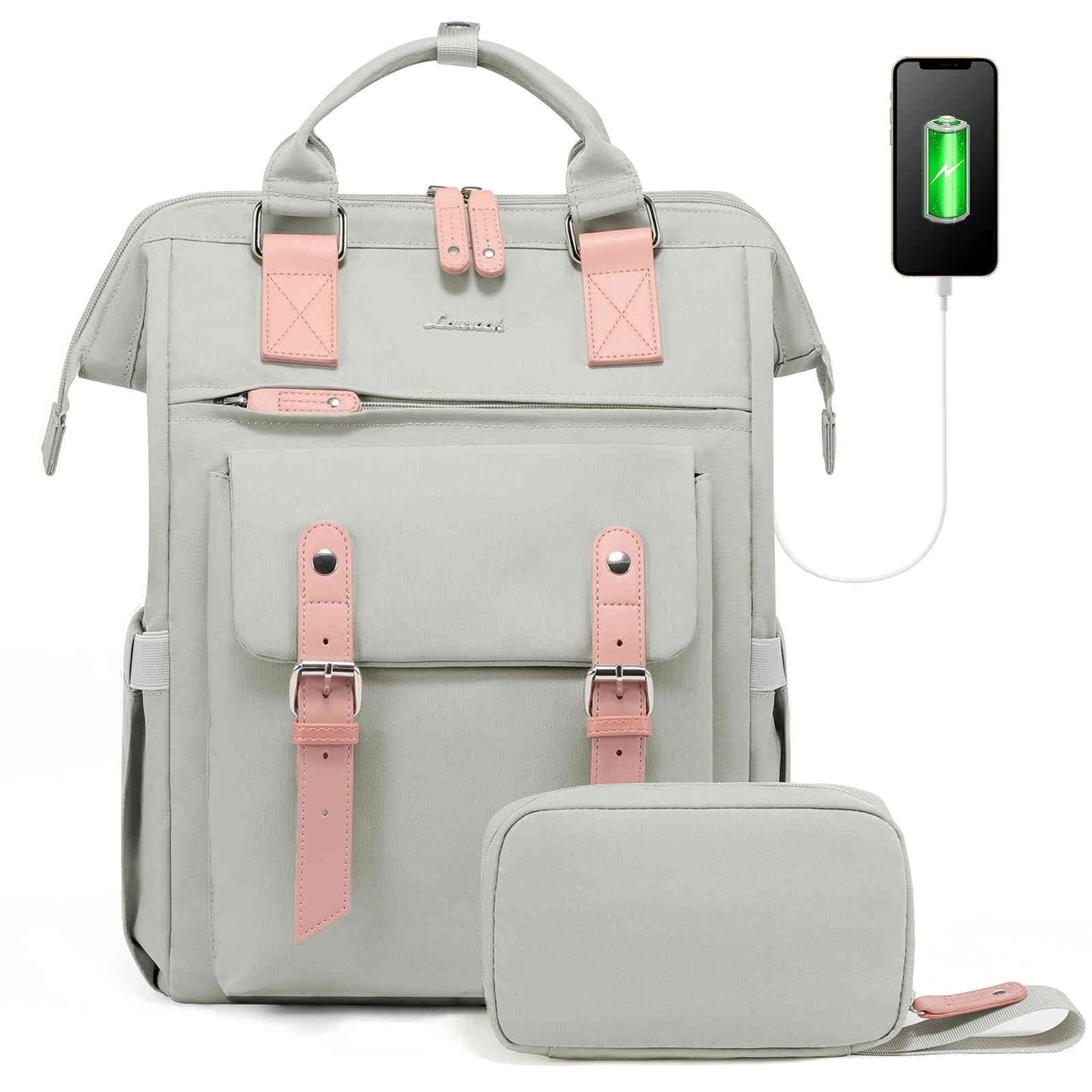 Lona vLaptop Backpack with Pouch