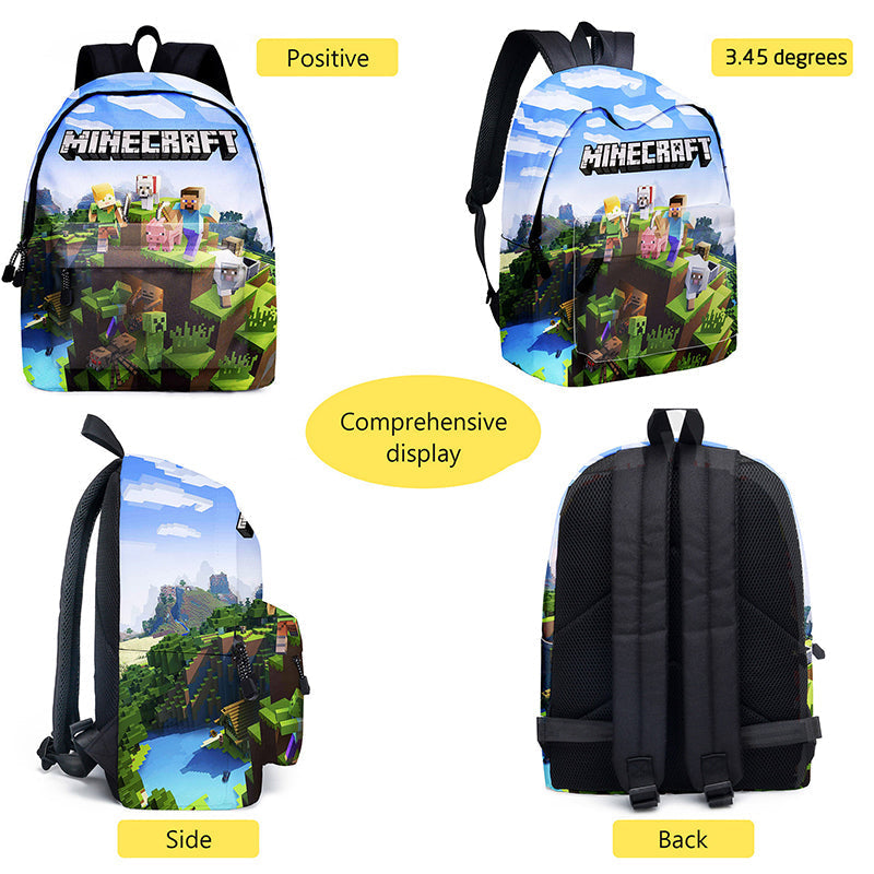 Minecraft 3D School Backpack