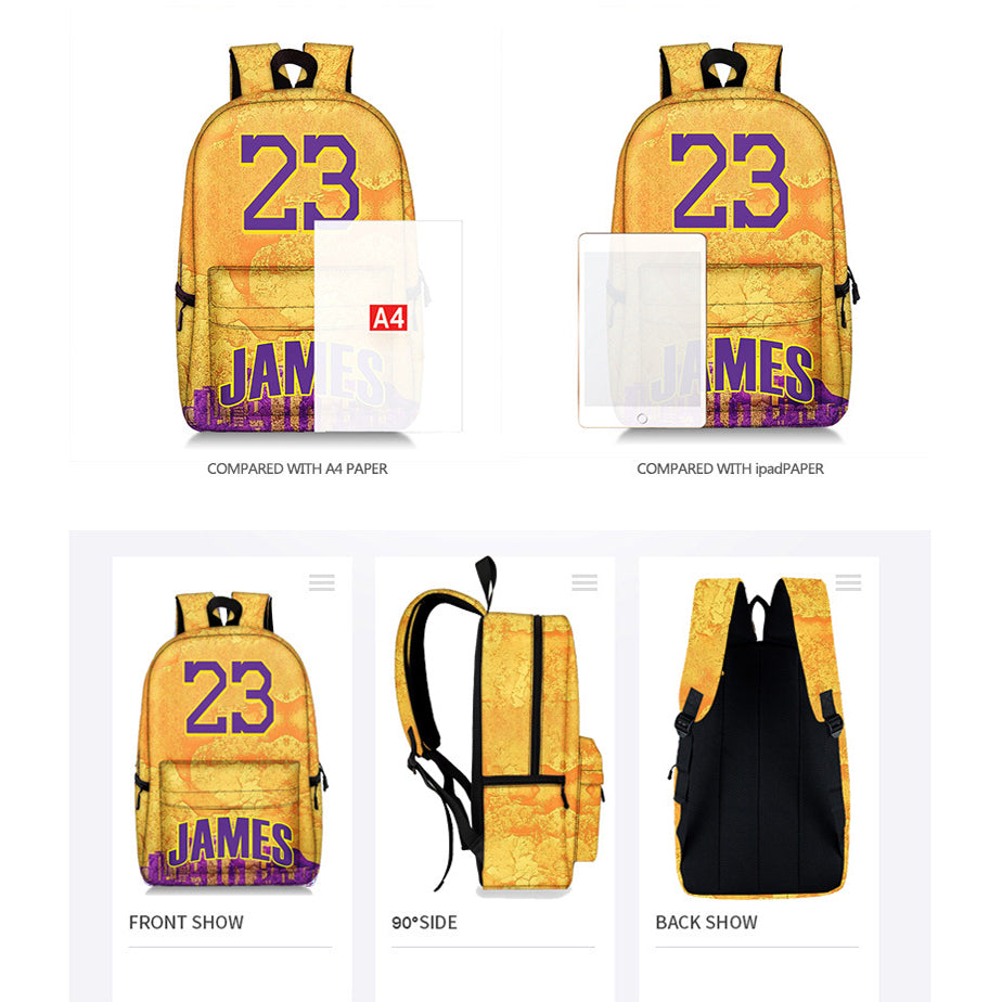 Los Angeles Lakers Lebron James School Backpack