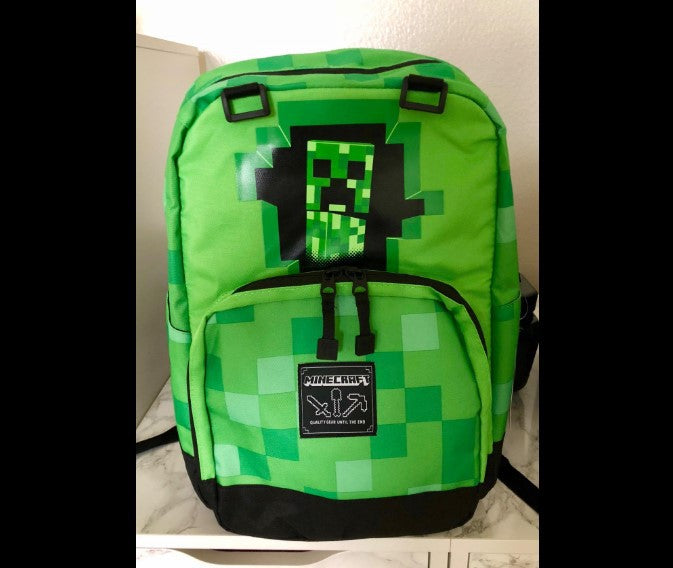 Minecraft 3D Diamond Shape School Backpack