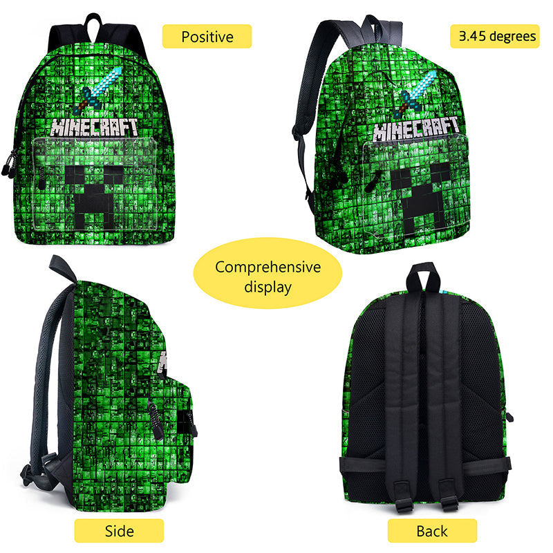 Minecraft 3D School Backpack