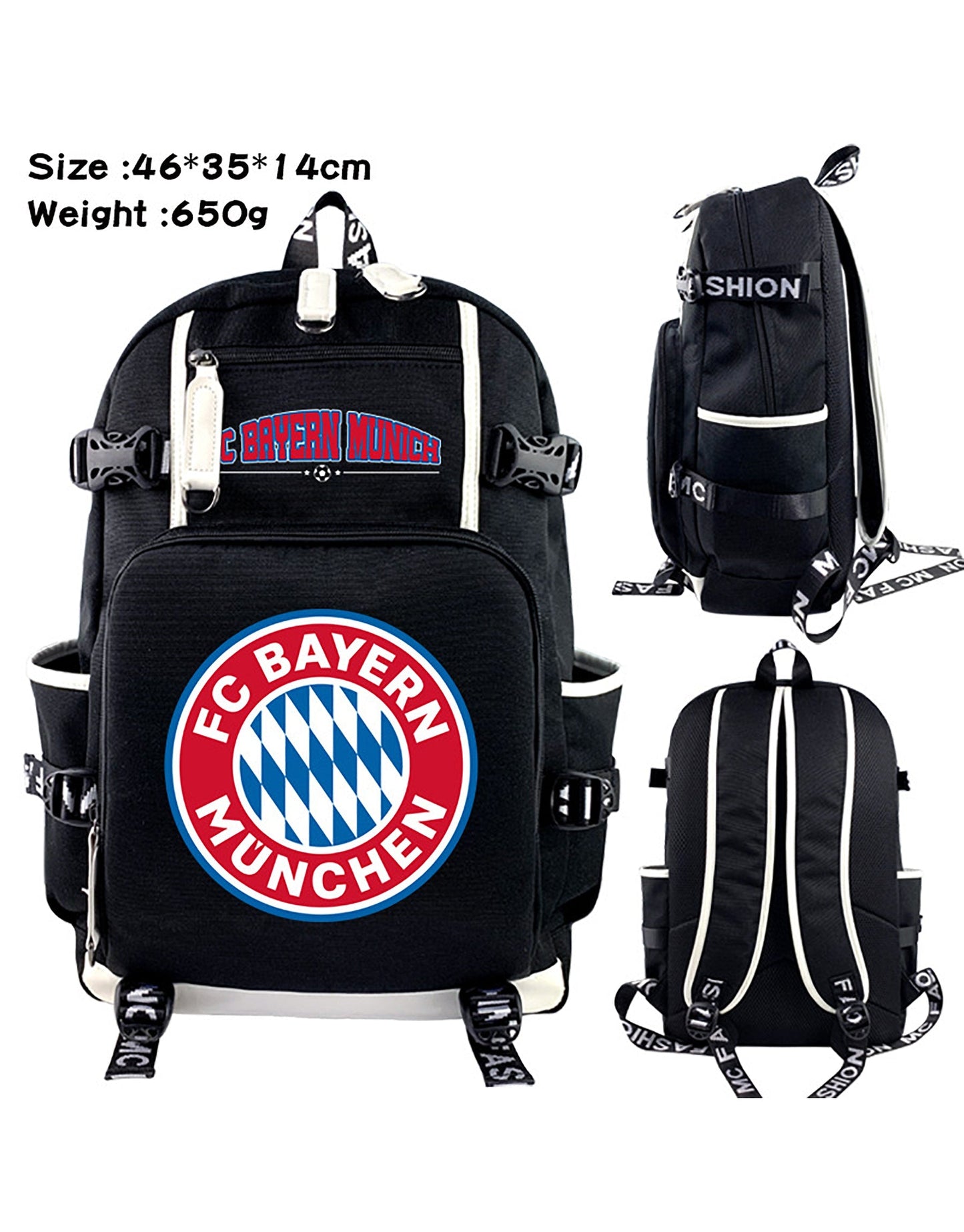 FC Bayern Munich Kids Students School Backpack