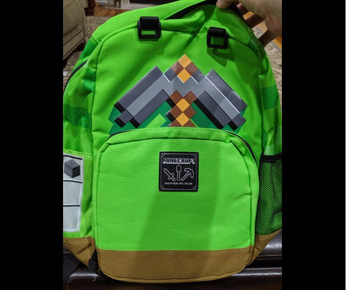 Minecraft 3D Diamond Shape School Backpack