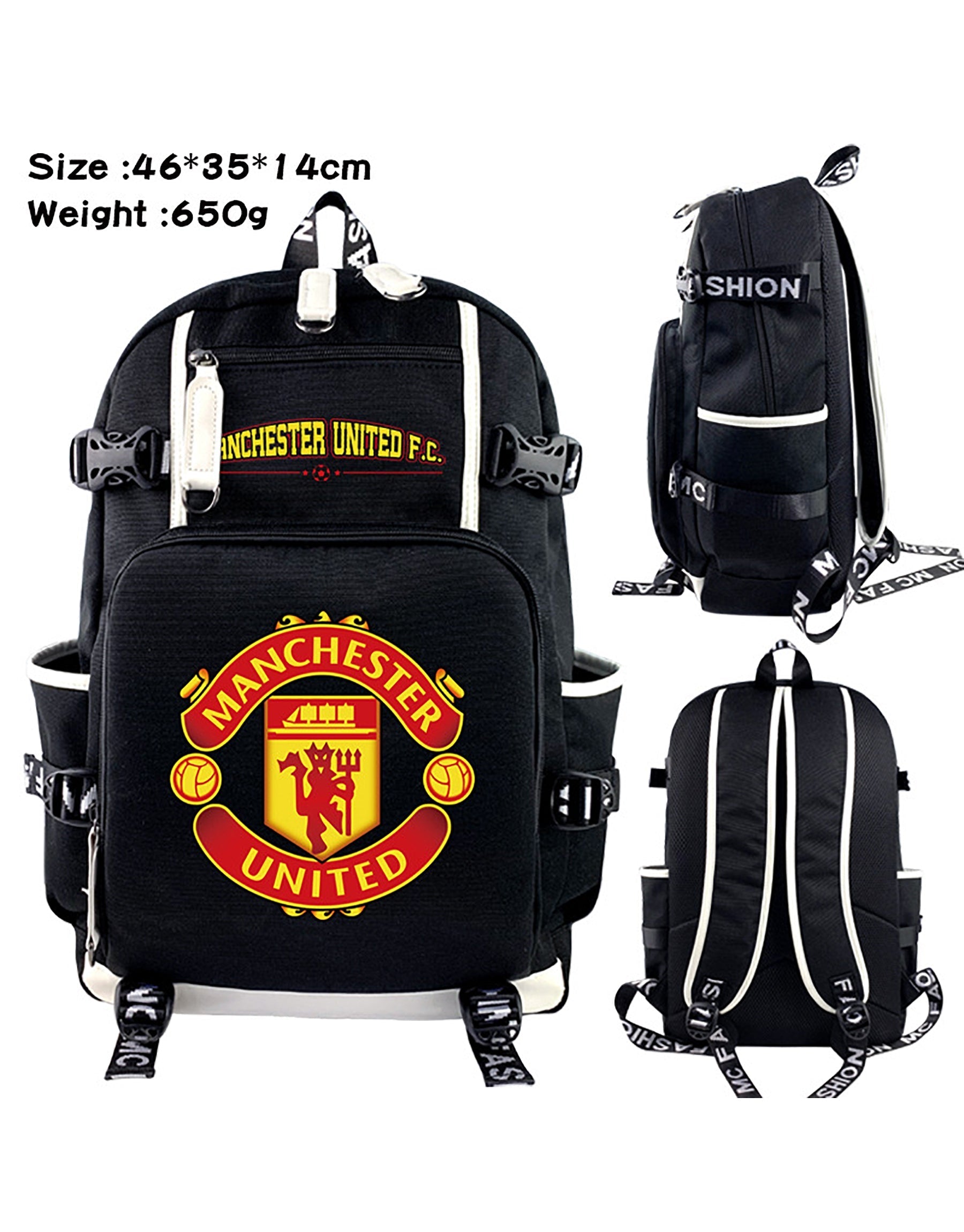 Manchester United Kids Students School Backpack