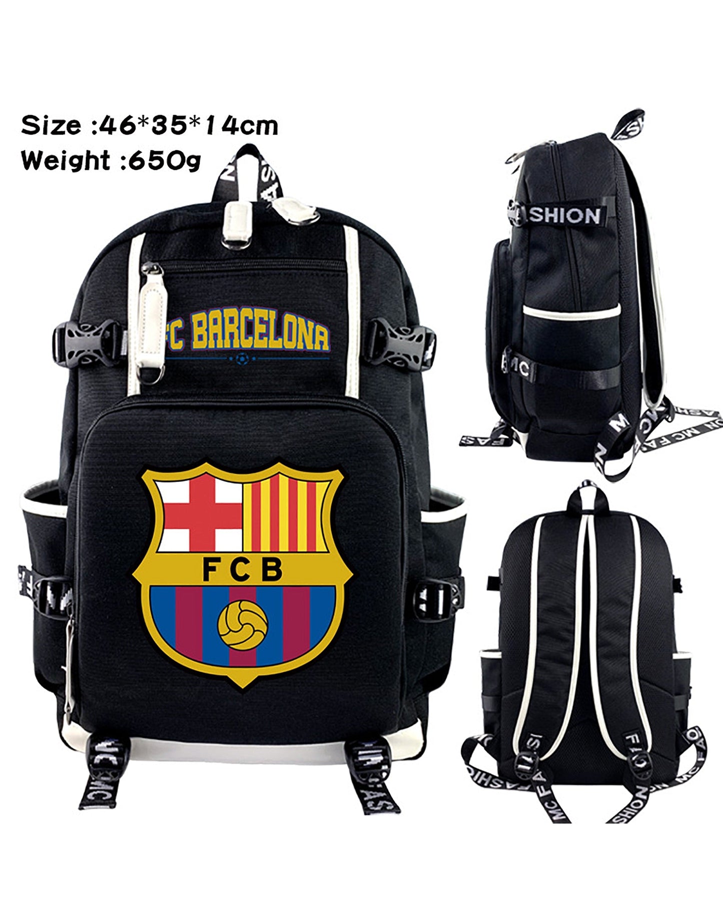 FC Barcelona Kids Students School Backpack