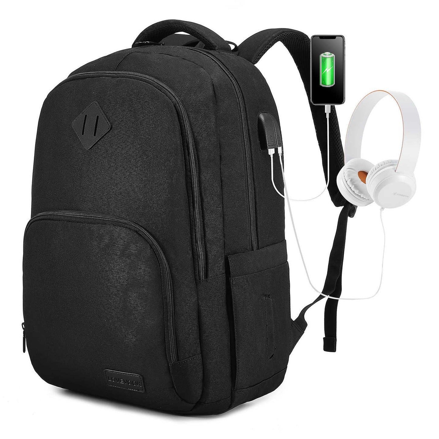 Versatile Laptop Backpack with USB Charging Port