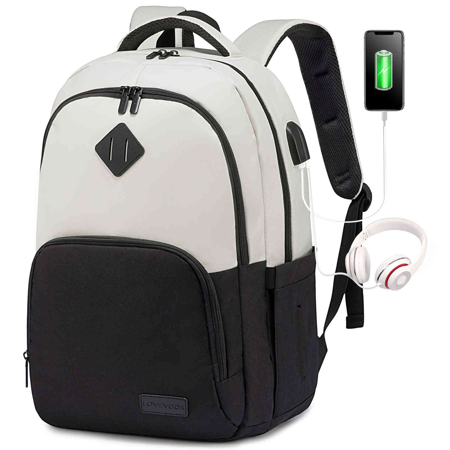 Versatile Laptop Backpack with USB Charging Port