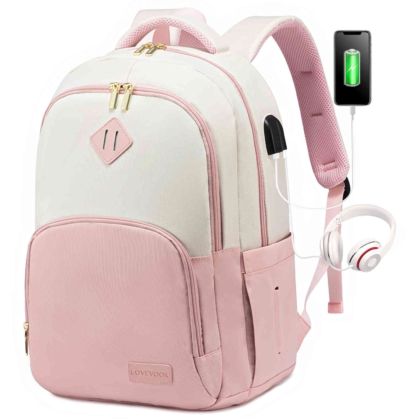 Versatile Laptop Backpack with USB Charging Port