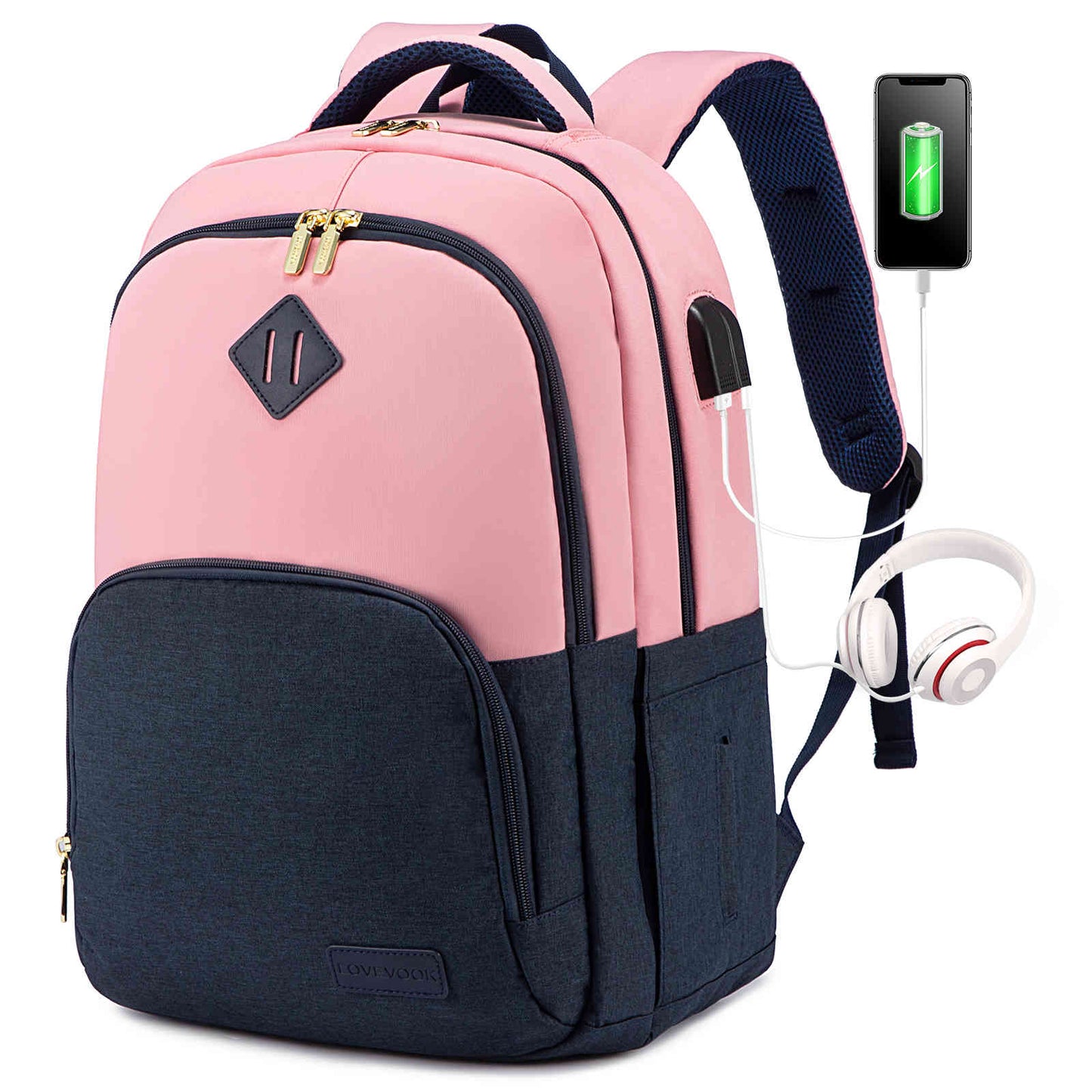 Versatile Laptop Backpack with USB Charging Port