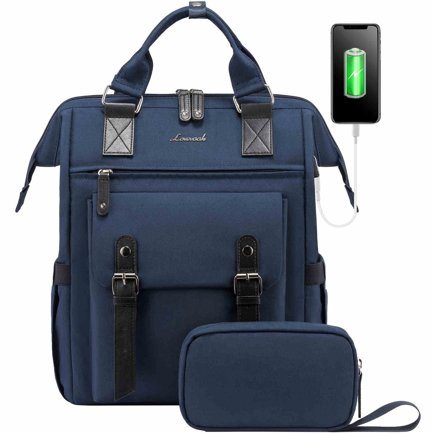 Lona vLaptop Backpack with Pouch