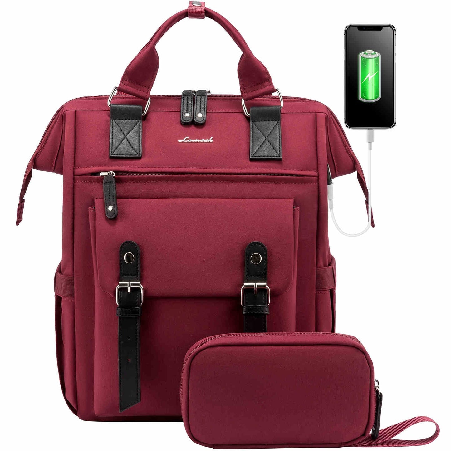 Lona vLaptop Backpack with Pouch