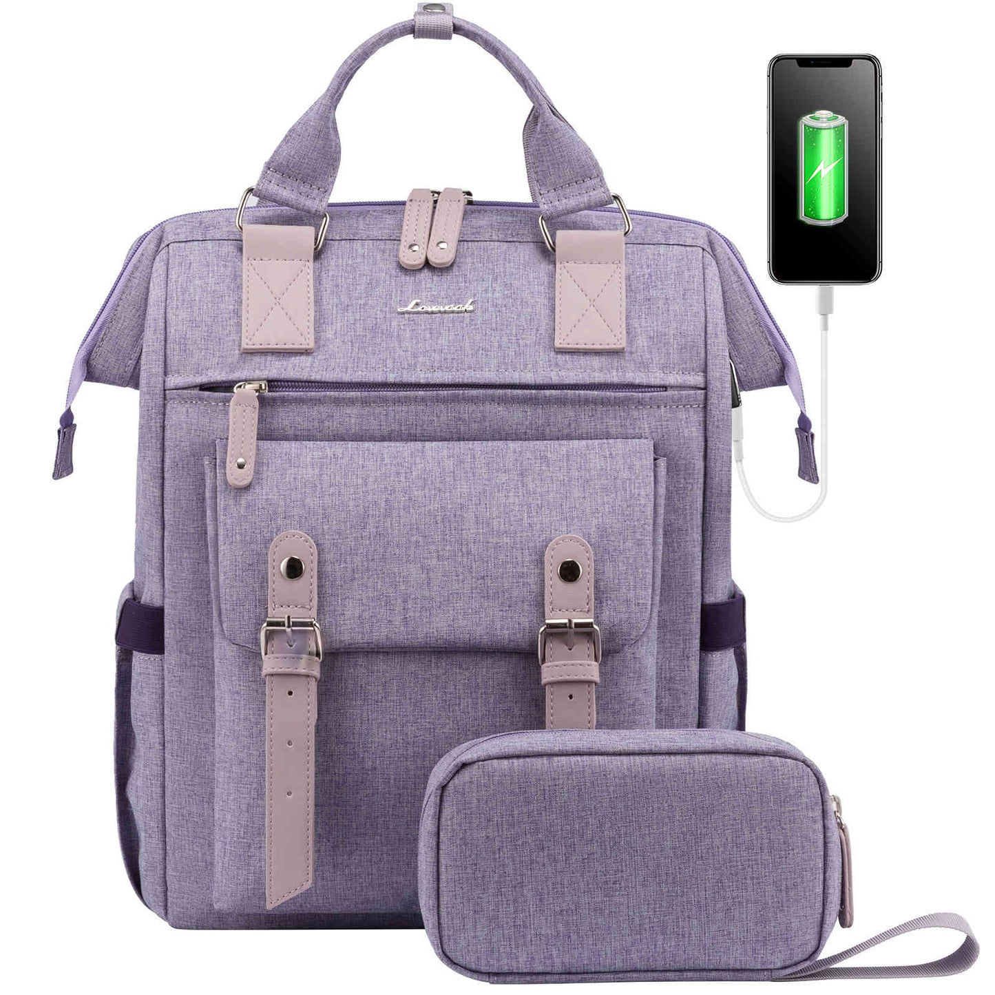 Lona vLaptop Backpack with Pouch