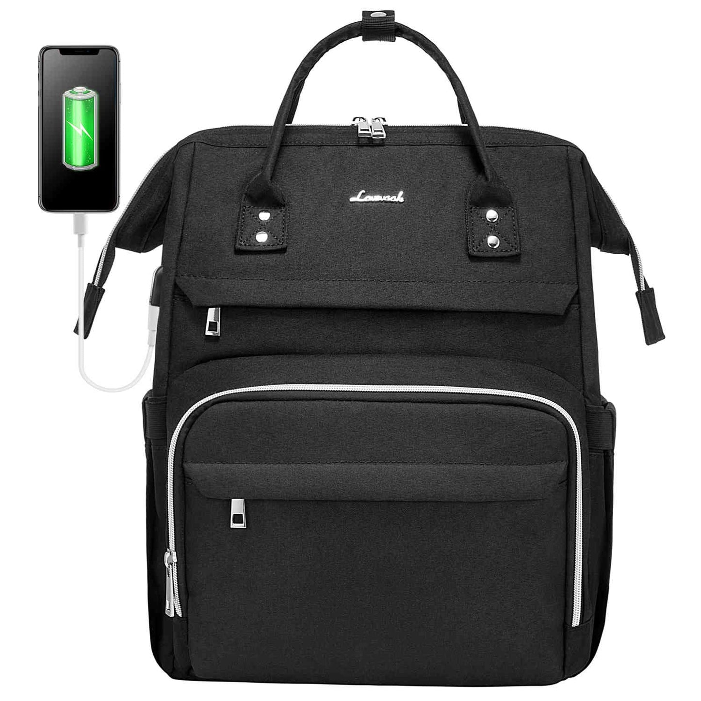 Stylish Backpack with USB Charging Port