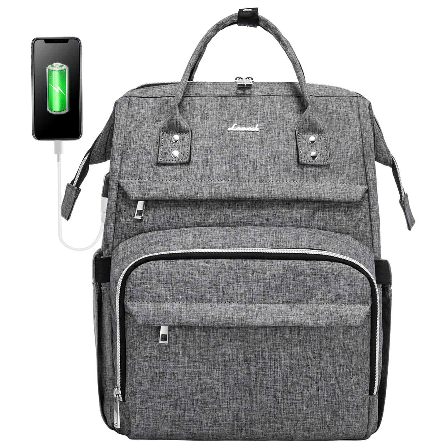 Stylish Backpack with USB Charging Port