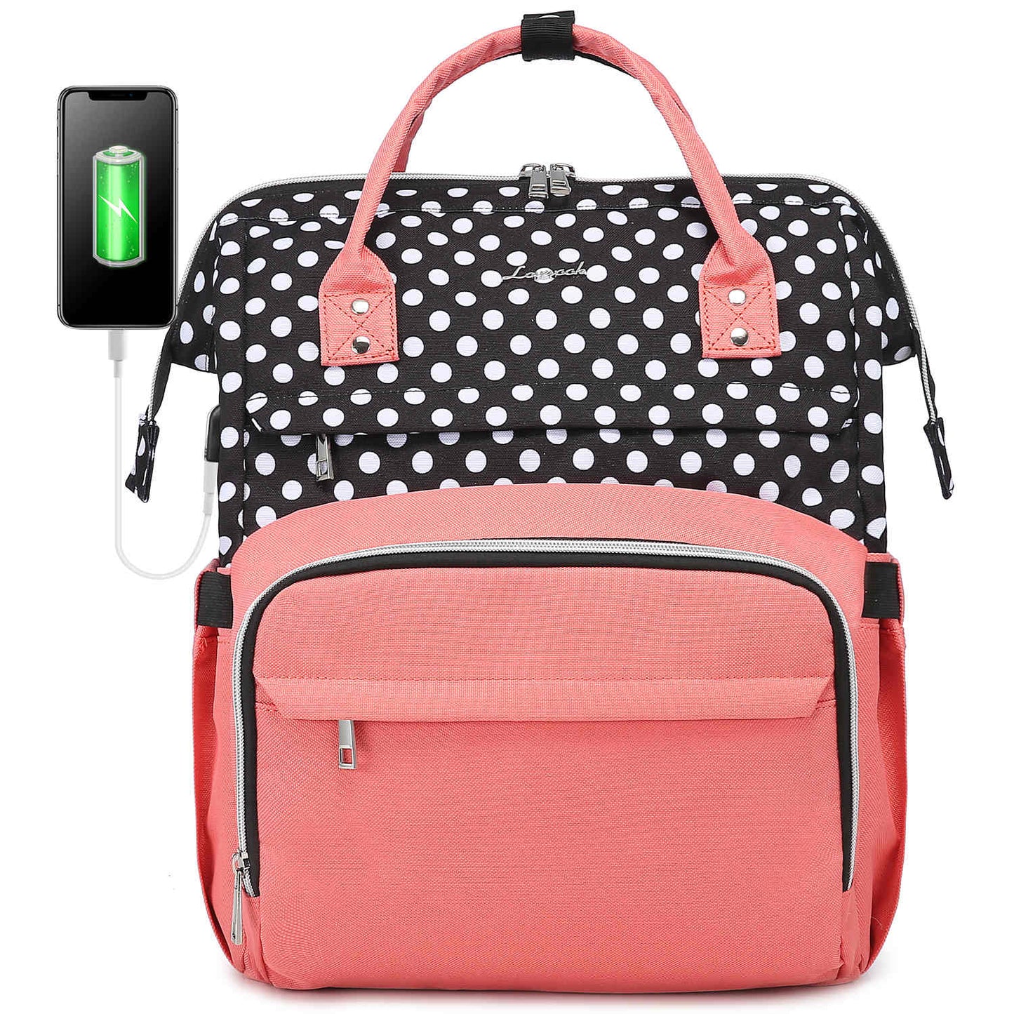 Stylish Backpack with USB Charging Port