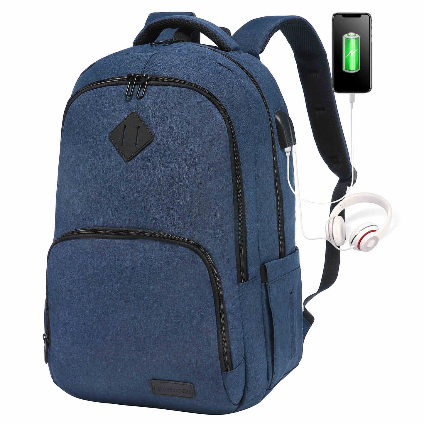 Versatile Laptop Backpack with USB Charging Port