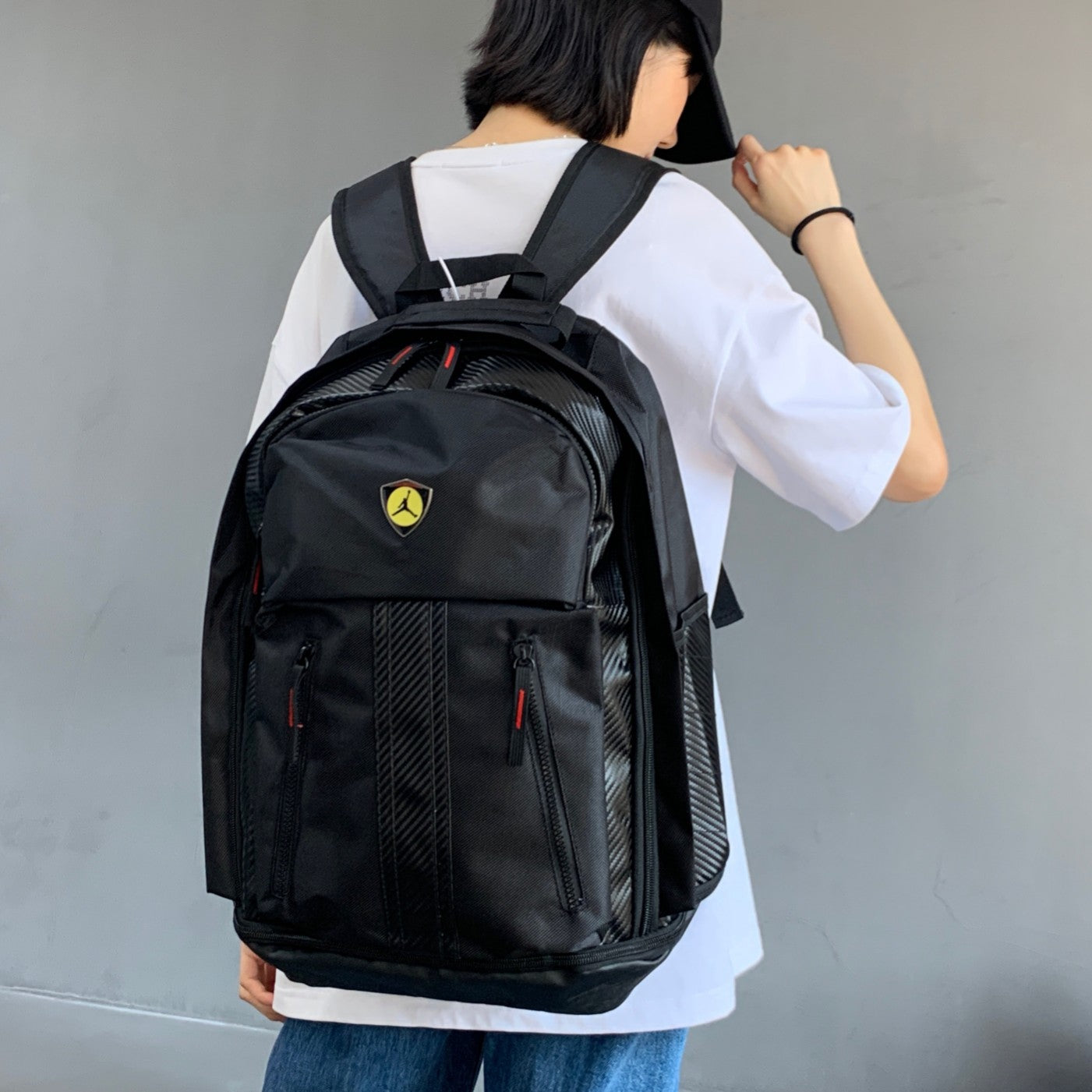 Moto Black Backpack