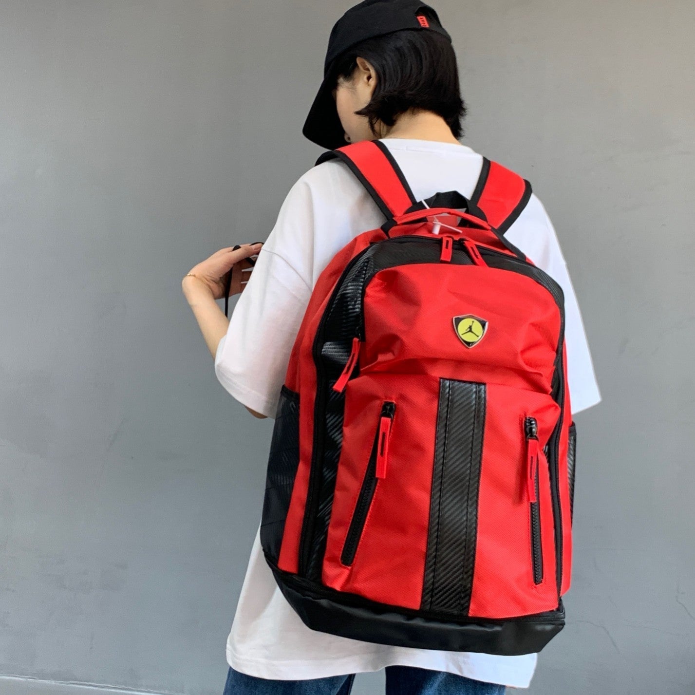 Moto Red Backpack