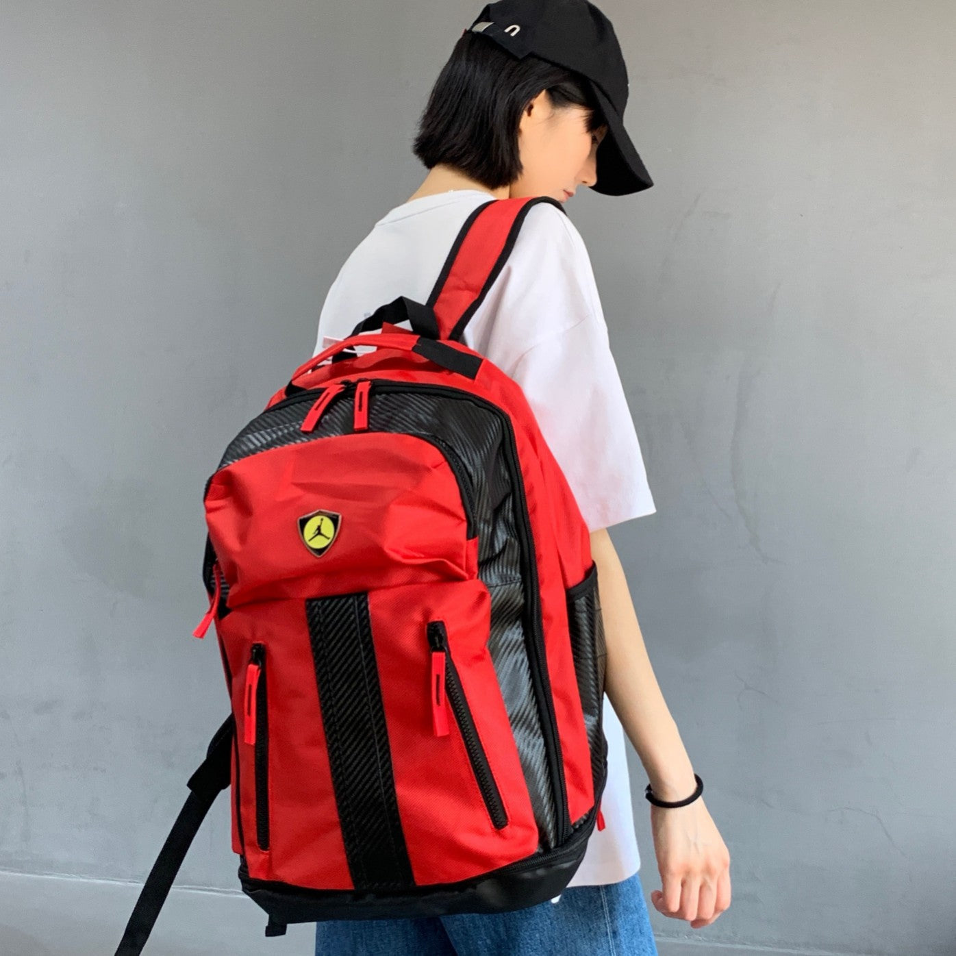 Moto Red Backpack