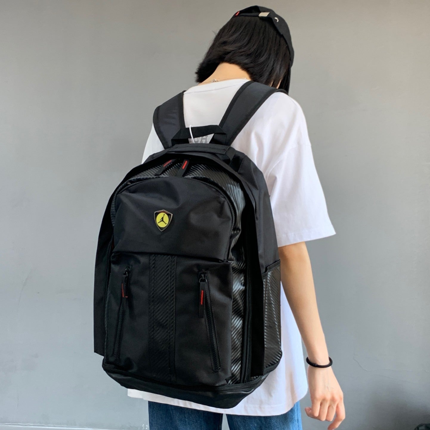 Moto Black Backpack